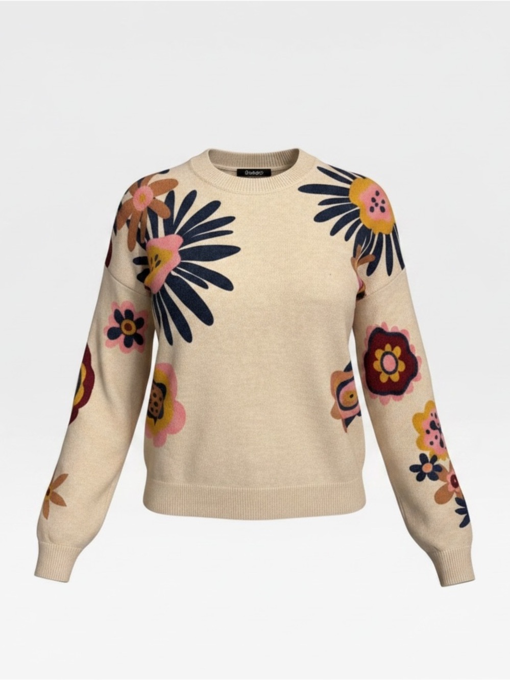 NWT Charlie B Floral Sweater